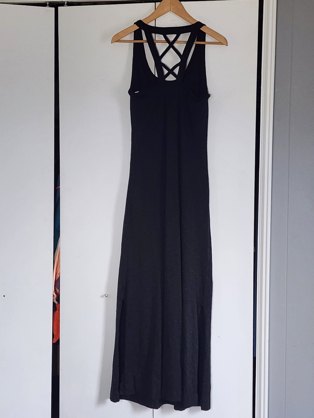Toad&Co Black Crisscross Back Maxi Dress - Picture 2 of 4